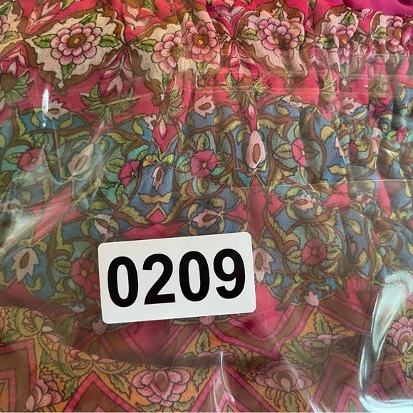 Diane Von Furstenberg Red Parry Silk Chiffon Blouson Aztec Stripe Dress 20209 - Picture 11 of 11